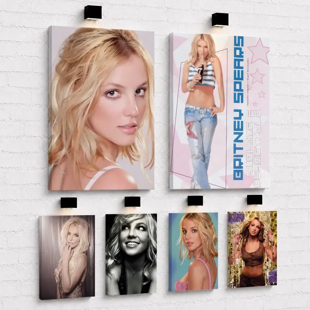 Pop Singer B-Britney S-Spears Framed Wall Painting Framed Canvas Wall Art Print | Modern Poster | Home Hallway Decor