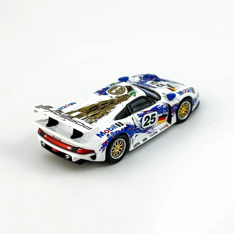 Sparky & Tiny 1/64 Porsche 911 GT1 1996 ล้อแม็กของเล่นมอเตอร์รถDiecastโลหะรุ่น