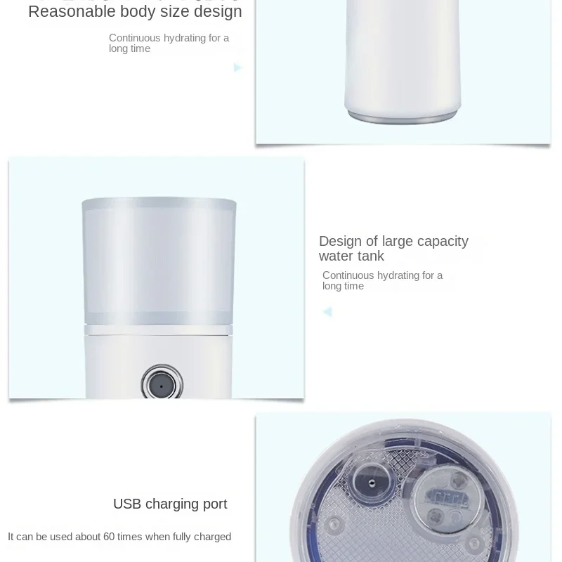 Gratis Verzending Zuurstof Injectie Huid Spuiten Essentie Water Aanvullen Instrument Gezicht Huishoudelijke Kleine Facial Vaporizer