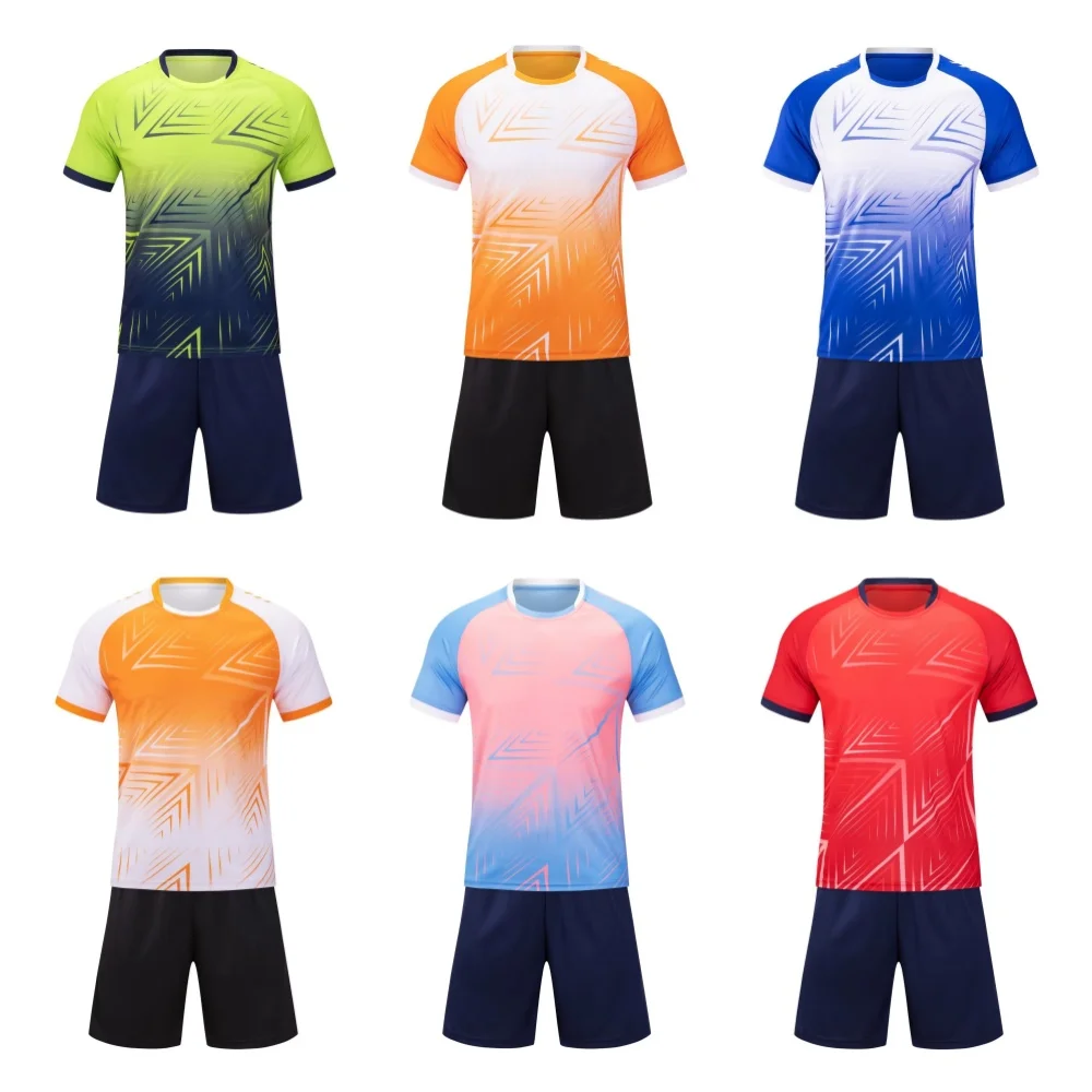 

New Breathable Football Sports Suit Set Camouflage Football Suit Suitable For Men And Women For Heat Tranfer Print