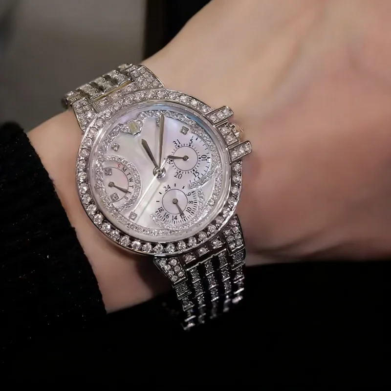 벨룩스 구리 합금 합성 지르콘 팔찌 시계 브릴리언트 하 - Luxury Watch White 리뷰 및 가격