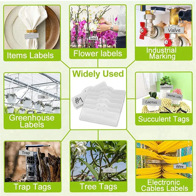 CYCLI-Garden Aluminum Markers Outdoor Plant Markers Gardening Aluminum Labels Metal Signs Plant Labels