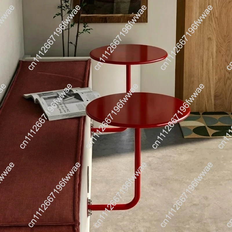 For Wall-mounted Small Round Table, Wall-mounted Side Table, Dessert Shop, Café Booth, Industrial Style Wall-to-wall Table