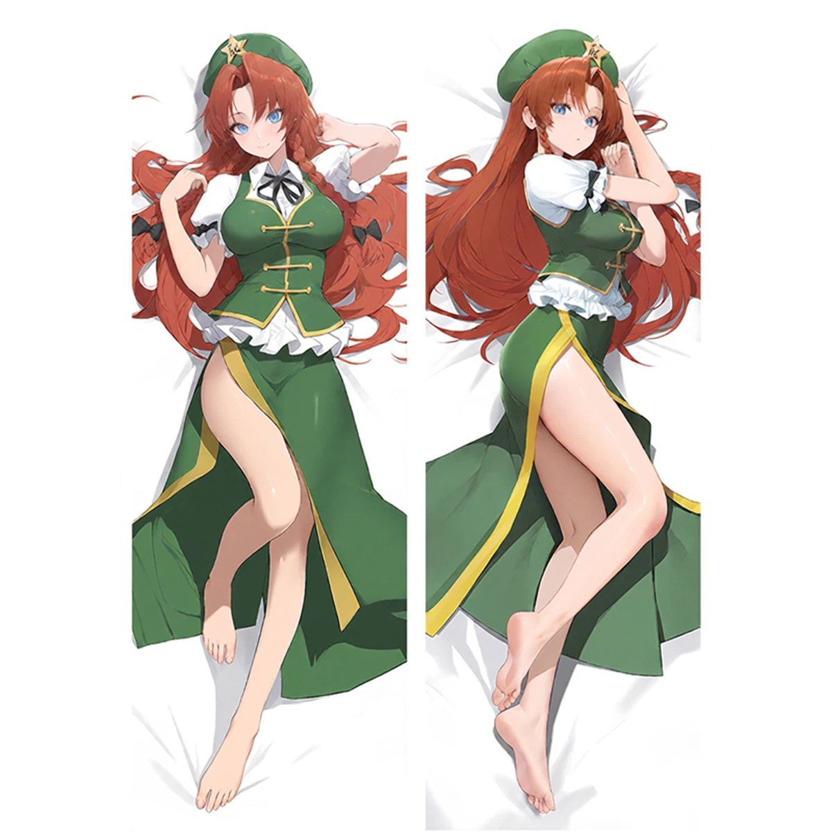 هون ميرين ‌   Dakimakura غطاء أنيمي الوحش فتاة Waifu Otaku حياة طويلة حجم المعانقة وسادة للجسم كيس الطباعة على الوجهين