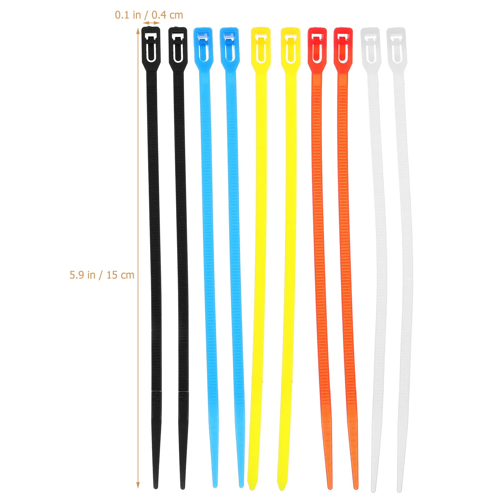 500pcs Reusable Self-Locking Cable Ties – Heavy-Duty Twist Wire Organizers for Cables, Cords & Bundling