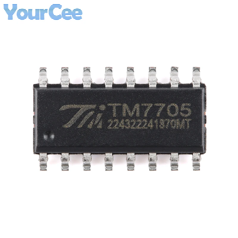 5pcs TM7705 (Narrow Body) SOP-16-150Mil 16-Bit A/D Conversion Chip Mold Digital Converter IC