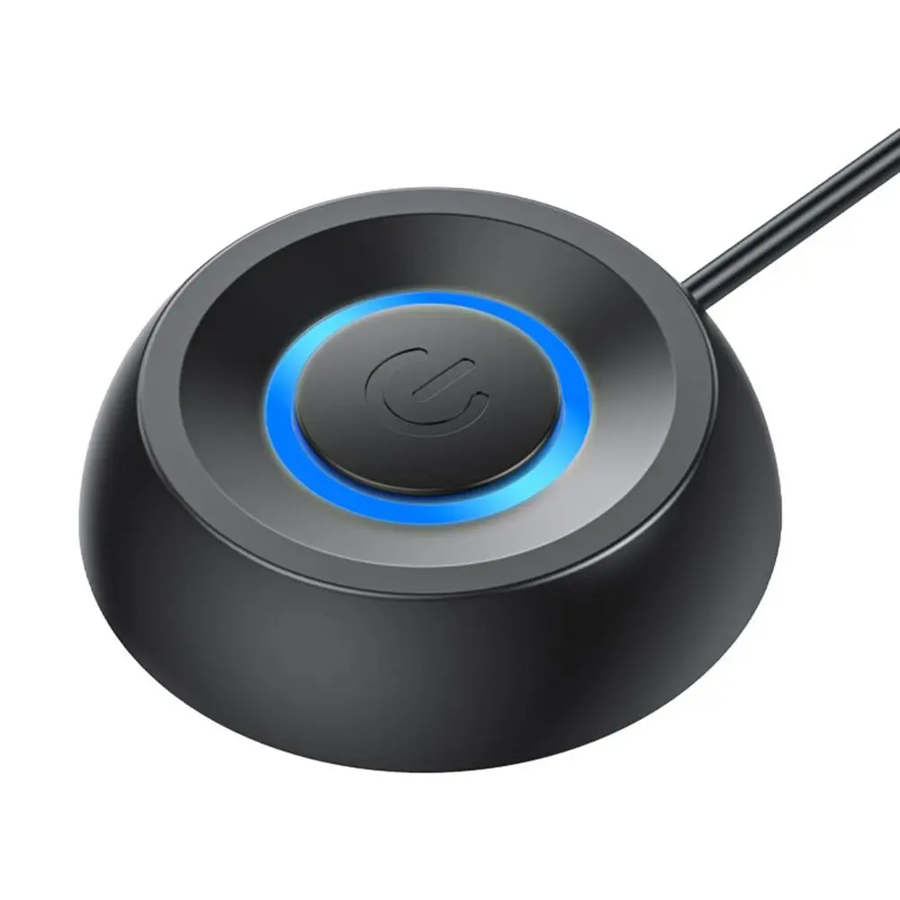 with 1.8m Cables PC Power Button Switch Desktop LED External Computer Power On Off ABS Computer Host Button for Desktop Computer