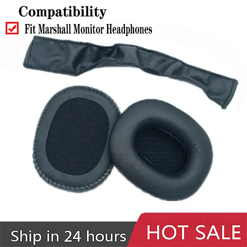 

Replacement Earpads for Marshall Monitor Headphones Cooling Gel Ear Cushion Earmuff Sleeve Headset Headband