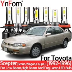 YnFom For Toyota Scepter (Sedan,Wagon,Coupe) 1992-1996 Special LED Headlight Bulbs Kit For Low/High Beam,Fog Lamp,Car Accessorie