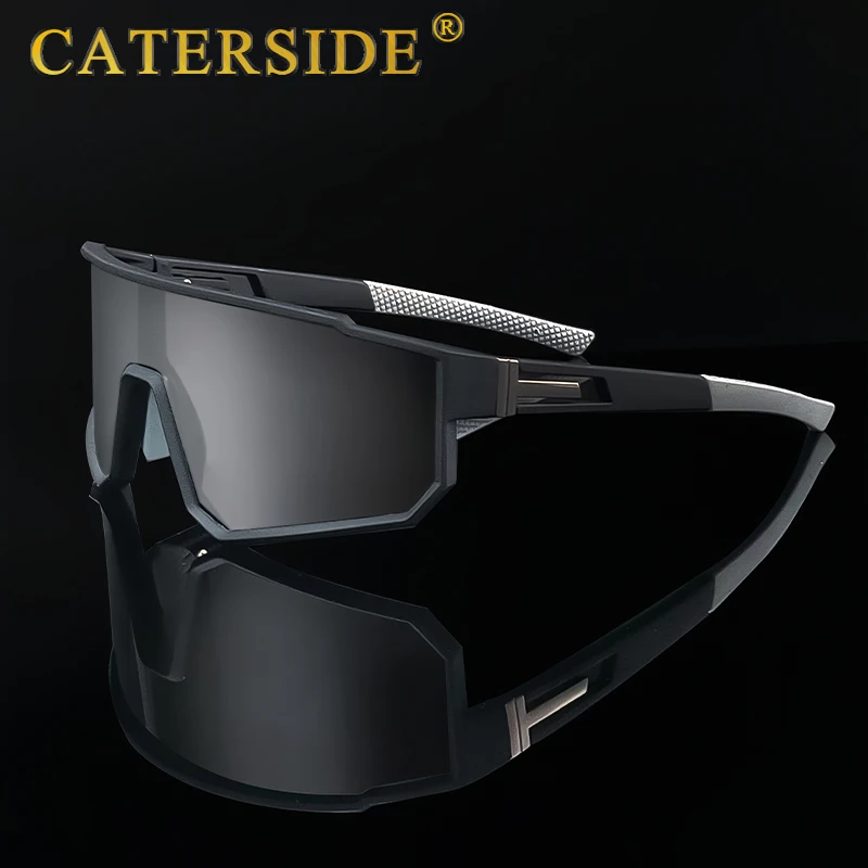 نظارات واقية للرجال من CATERSIDE نظارات تزلج مستقطبة بإطار مقاوم للرياح نظارات شمسية للسيدات للسفر شحن سريع