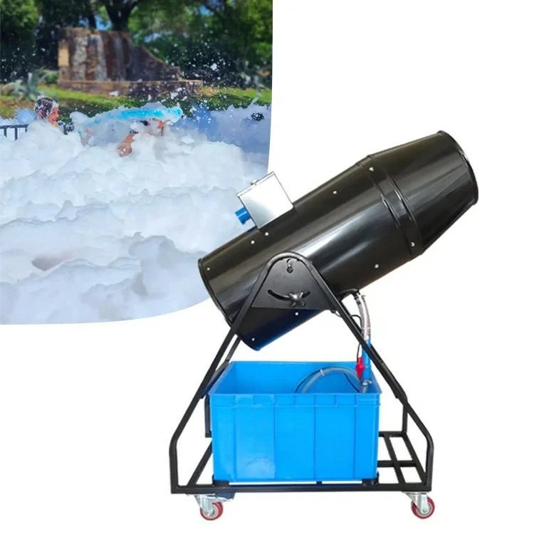

DF-14 1500W long-range projection bubble foam machine with blue baskets epic experiences for family entertainment foam cannon