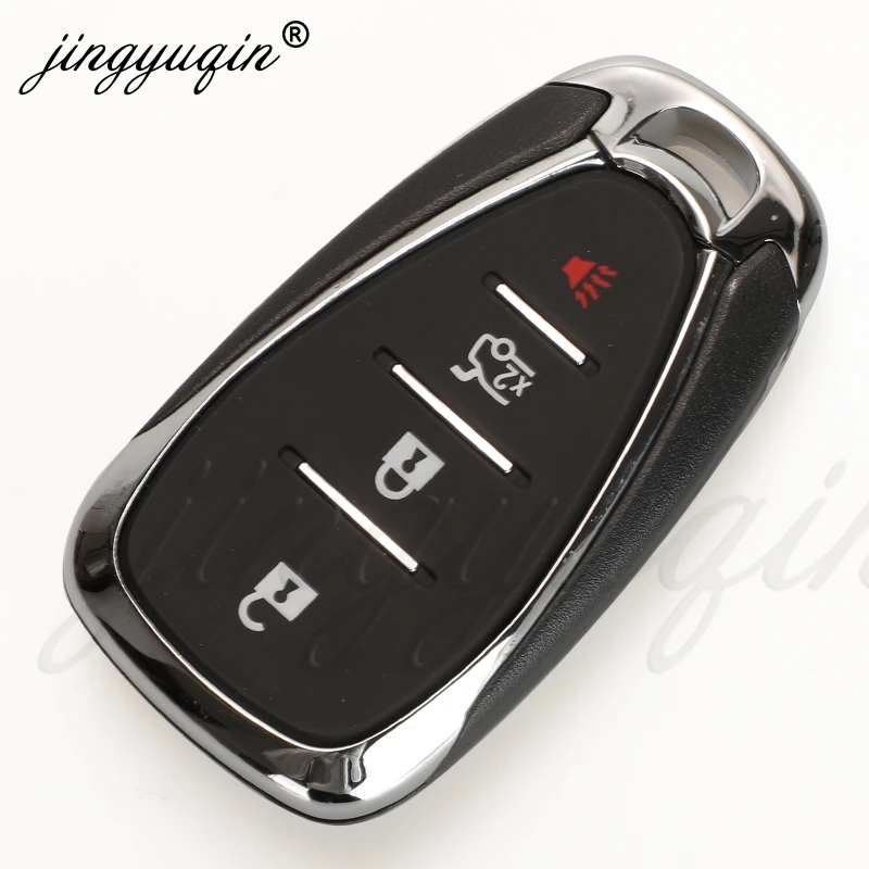 jingyuqin 4/3 + 1 Tombol Pintar remote Key Fob untuk Chevrolet Camaro Equinox Cruze Malibu Spark 433MHz ID46 HYQ4EA