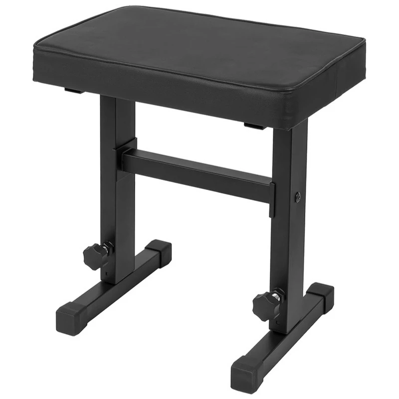 Piano Stool Leather Adjustable Height Electric Drum Stool H-shaped Backrest Piano Bench Keyboard Musical Instrument Accessories