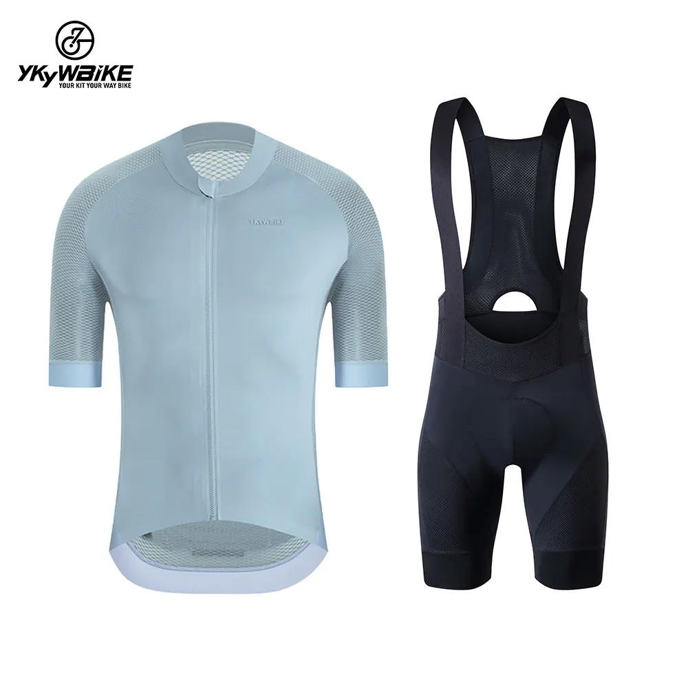 

YKYWBIKE Men Cycling Clothing Set bike Jerseys Set Road Bicycle Shirts Kit Bib Shorts Quick-Dry Riding Clothes