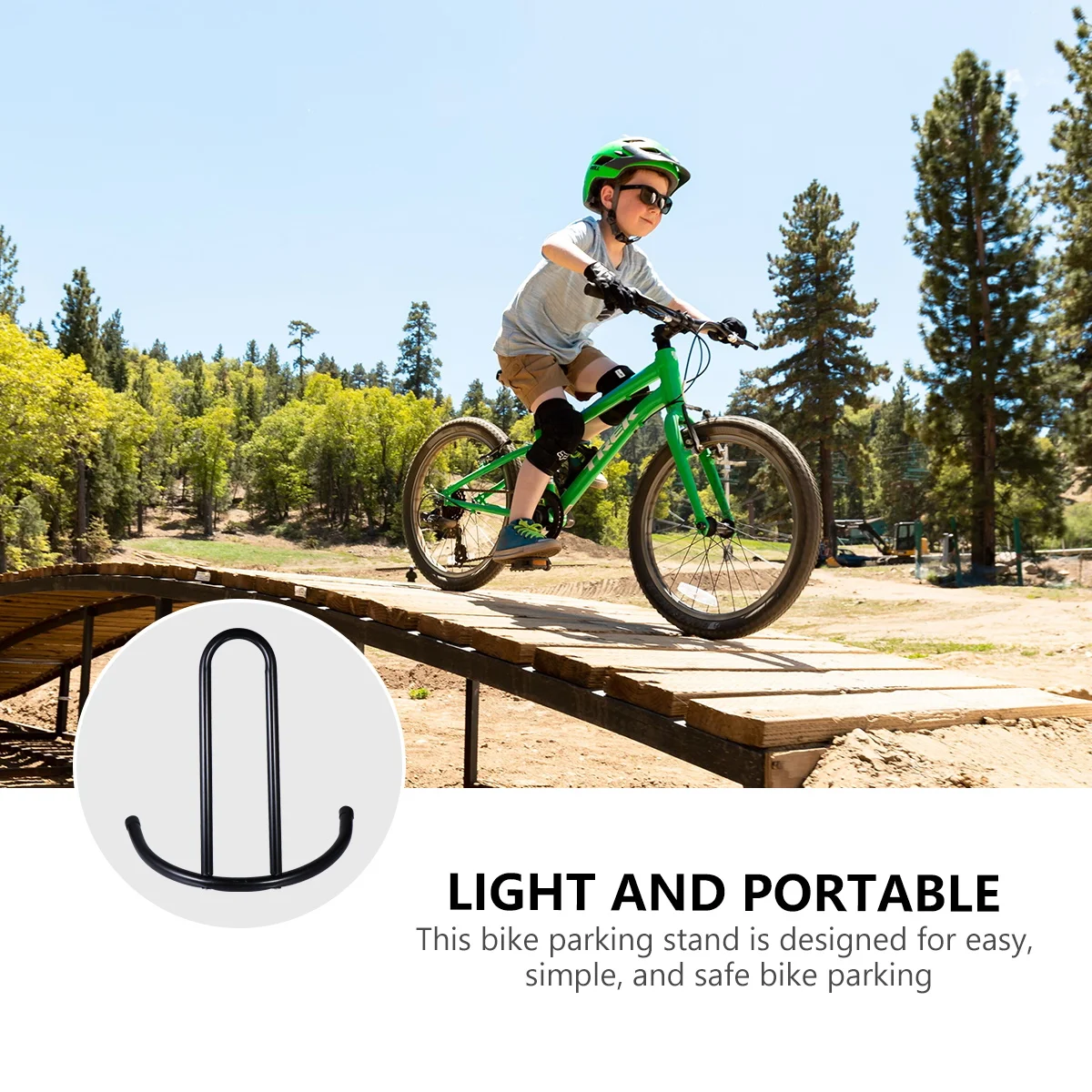 

Children Balance Bike Parking Rack Portable Stand Lightweight Iron Material Suitable Mountain Bikes Scooters Display Sturdy