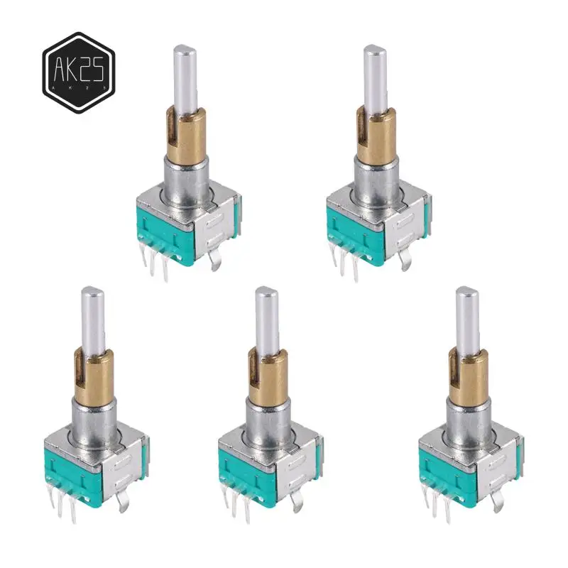 AK25-EC11EBB24C03 Dual Axis Encoder With Switch 30 Positioning Number 15 Pulse Point Handle 25Mm
