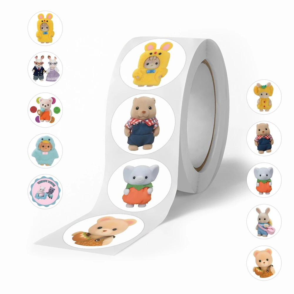 1inch Round Birthday Decorations holiday Party Favor Bags Happy Birthday Banner Gift Label Stationery