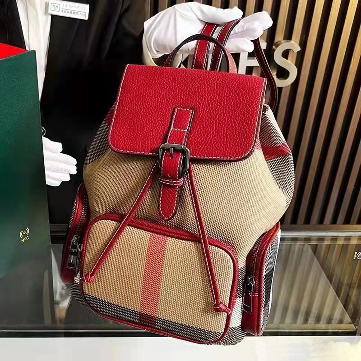 Bolso de cuero genuino para mujer, mochila Natural de moda coreana, bolsos escolares de alta moda