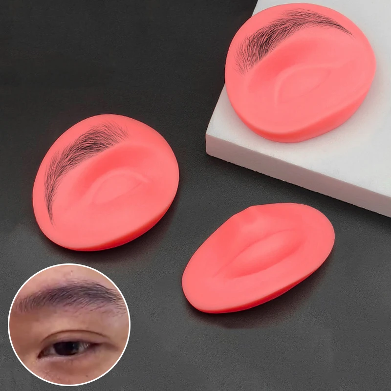 

3 шт./компл., твердый силиконовый микроблейдинг, 5D татуировка бровей, губ, практика кожи, новичок, бионические брови, ресницы, макияж глаз, инструмент для красоты