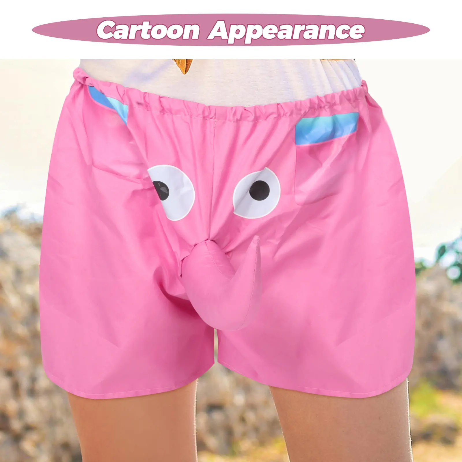 Unique Elephant Pants Animal Party Elephant Nose Funny Interactive Game Prop Cute Pajama Shorts Huge Nose Pants