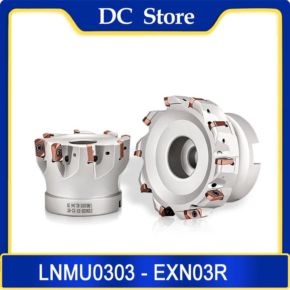 Режущая головка EXN EXN03R, пластины LNMU0303 LNMU0303ZER, держатель инструмента BT Bt40 FMB FMB22 Fmb27 Fmb32, кронштейн Exn03, цанговый патрон.
