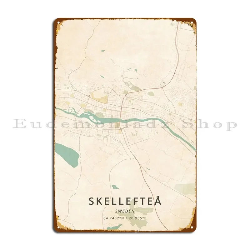 

Skelleftea Швеция Металлические вывески Дизайн Гараж Печать ЖивописьКинема Оловянная вывеска Плакат