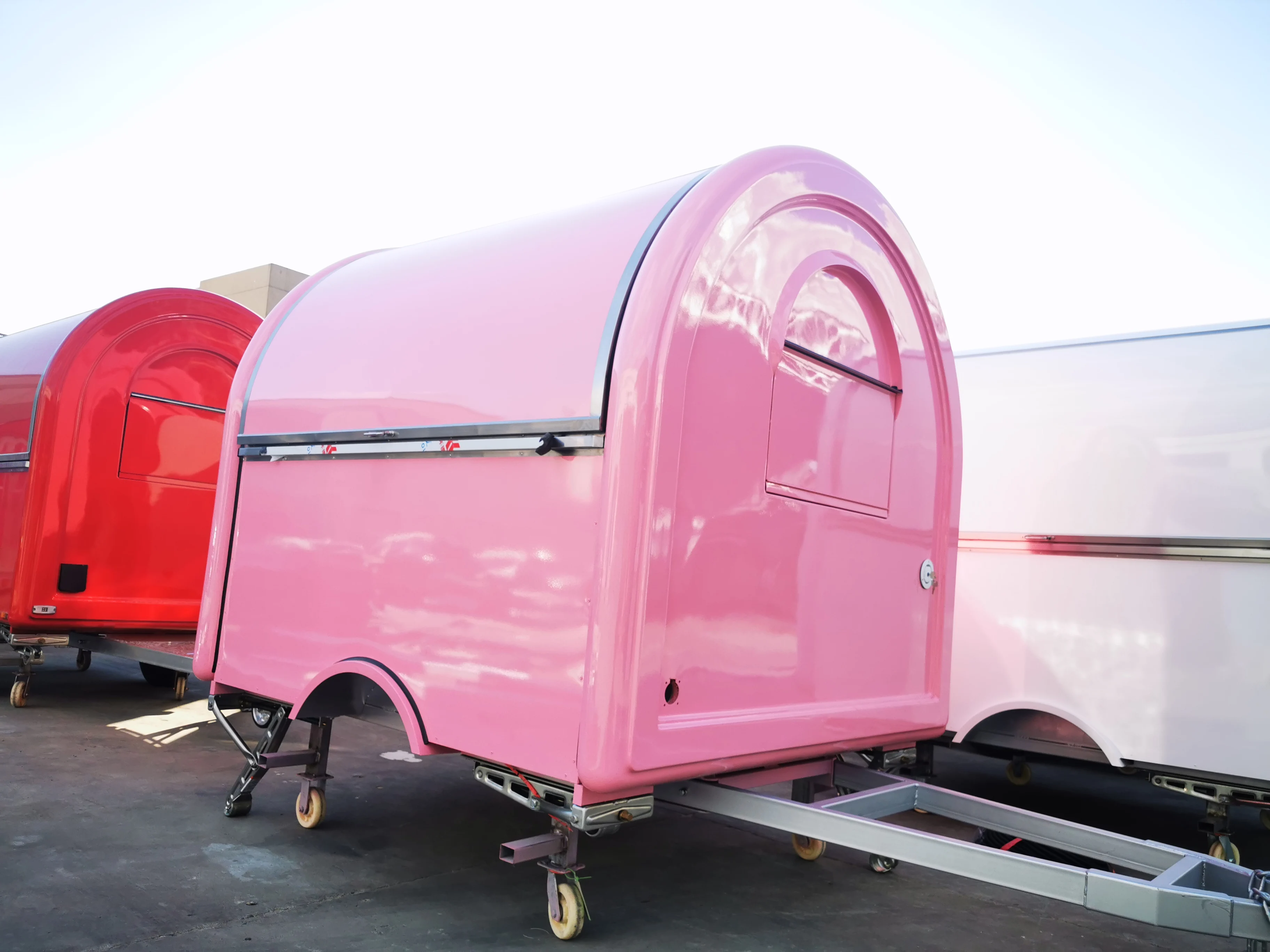 SL-6 Fiberglass Ice Cream Cart Mobile Food Business Trailer for Street Retail-Kitchen Food