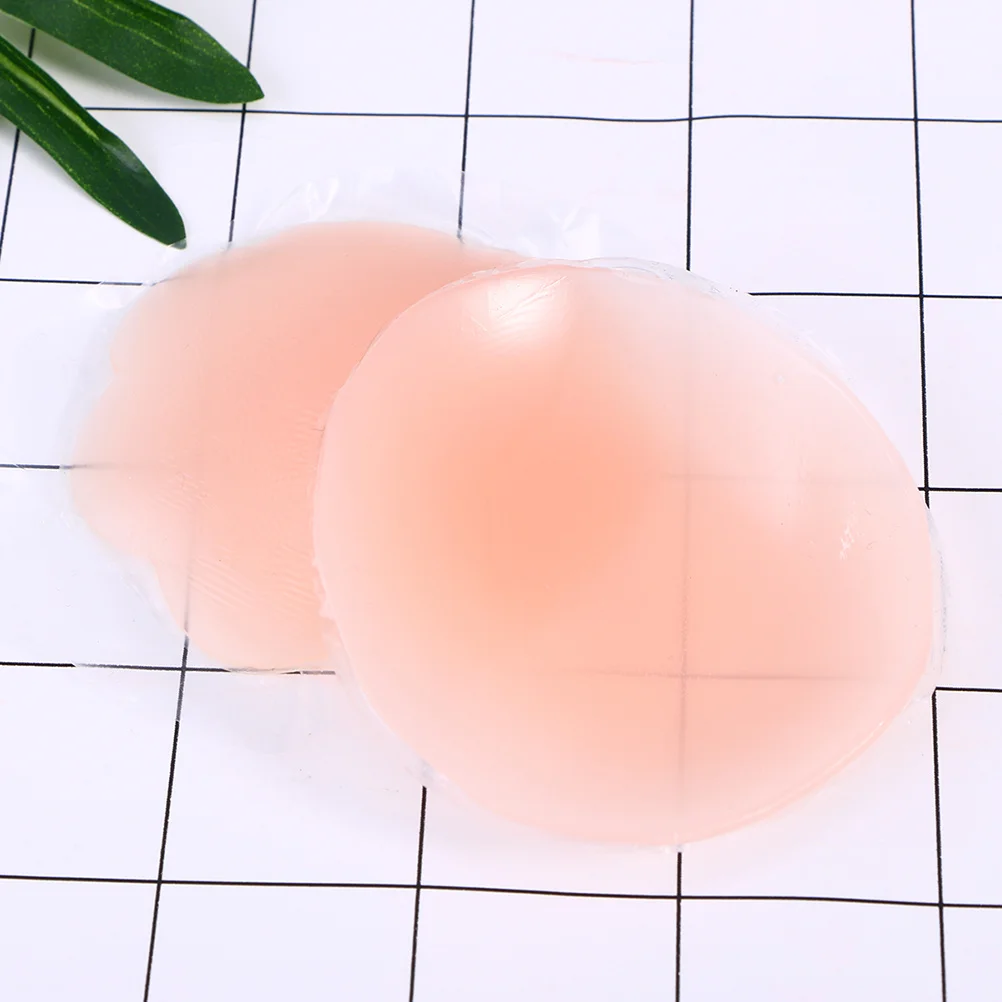 

1 Pair Silicone Nipple Covers Reusable Invisible Adhesive Breast Pasties For Women Smooth Fit Under Sheer Tops Swimwear Gowns