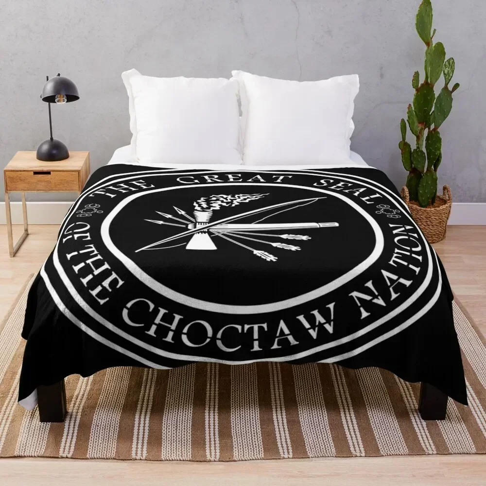 Choctaw Nation Throw Blanket Soft Sherpa Fleece Warm Blanket for Winter