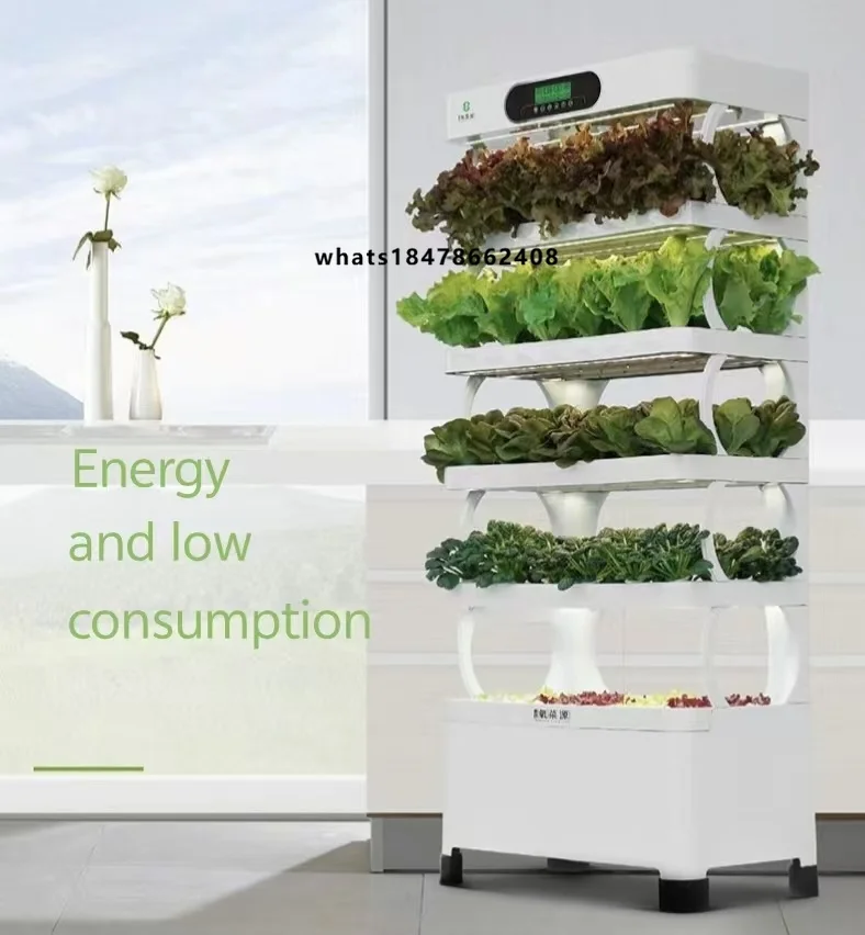 Hydroponic Vegetable Cabinet Small Indoor Intelligent Planting Machine Watering System Balcony Vegetable Growing Device Soilless