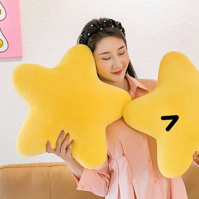 Star Shaped Pillow Decorative Star Pillow for Bed Soft Plush Throw Pillow Cute Pillow Plush Cushion for Kid Bedroom Living Room