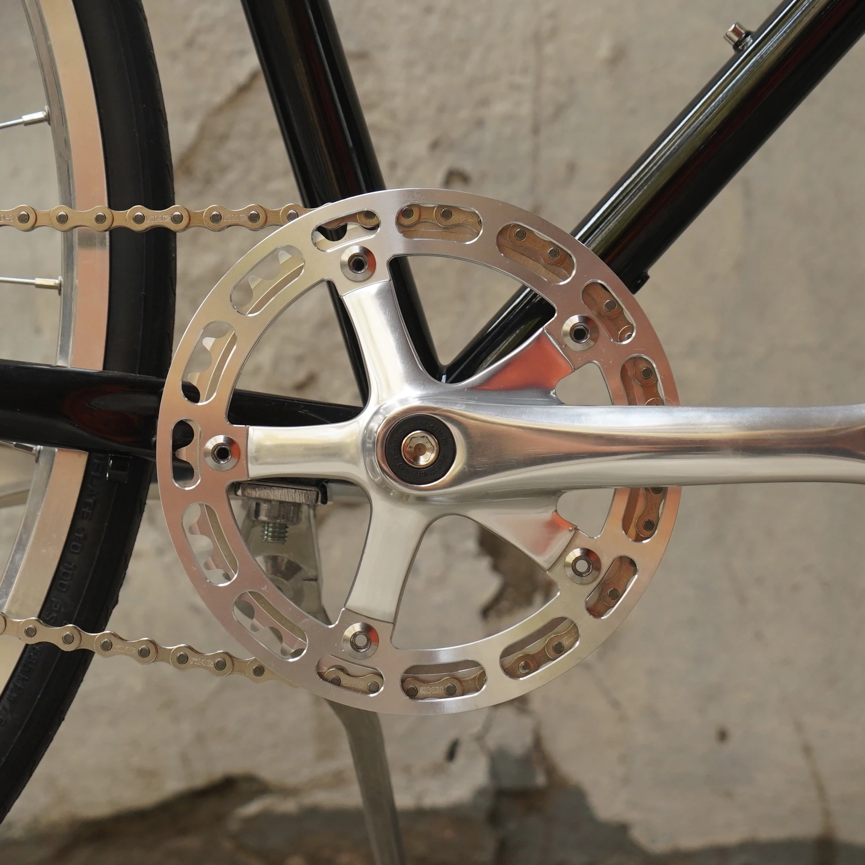 

Retro Teeth Disc and crank Bike Silver Teeth Disc Protector with CNC Cutting Customization