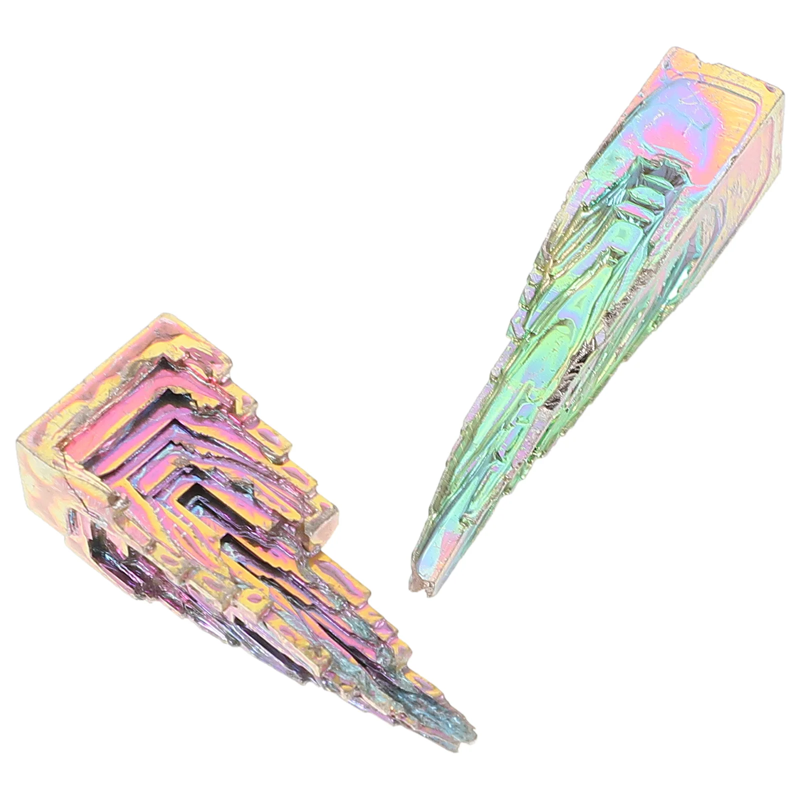 Bismuth Ore Crystal Mineral Ornament Desktop Geometry Specimen Adornment Decoration