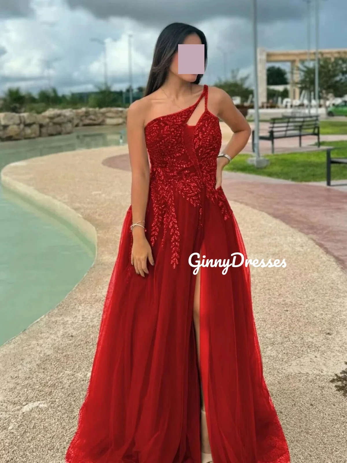 Personalizar vestidos de baile a linha de um ombro até o chão vestidos de noite de luxo beadings zíper até sem mangas vestidos de fiesta