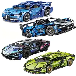 New Technical Scale 1:14 Super Racing Car Model Building Blocks Bricks Puzzle Toy Birthday Christmas Gifts