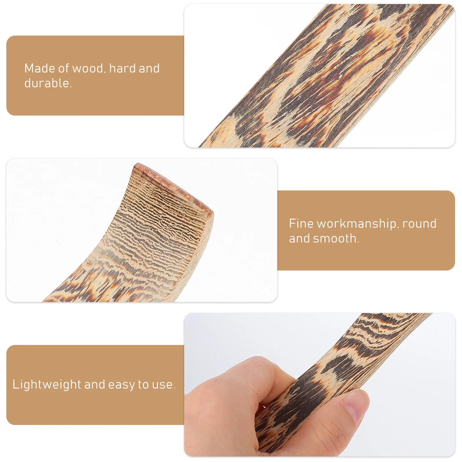 

2Pcs Long Handle Back Scratcher Durable Material Fine Workmanship Effective Itching Relief Portable Wood Massager for All