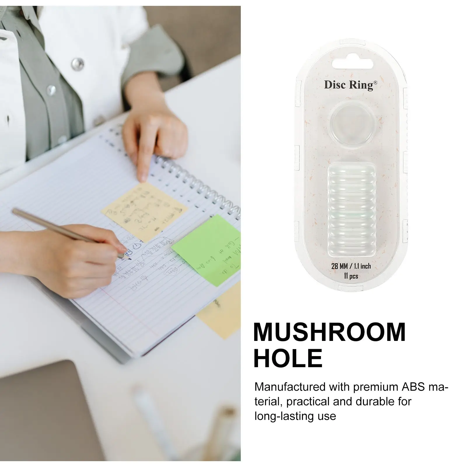 55 Pcs Binding Supplies Loose Leaf Disc The Notebook Holders Abs Discbound Expansion Discs