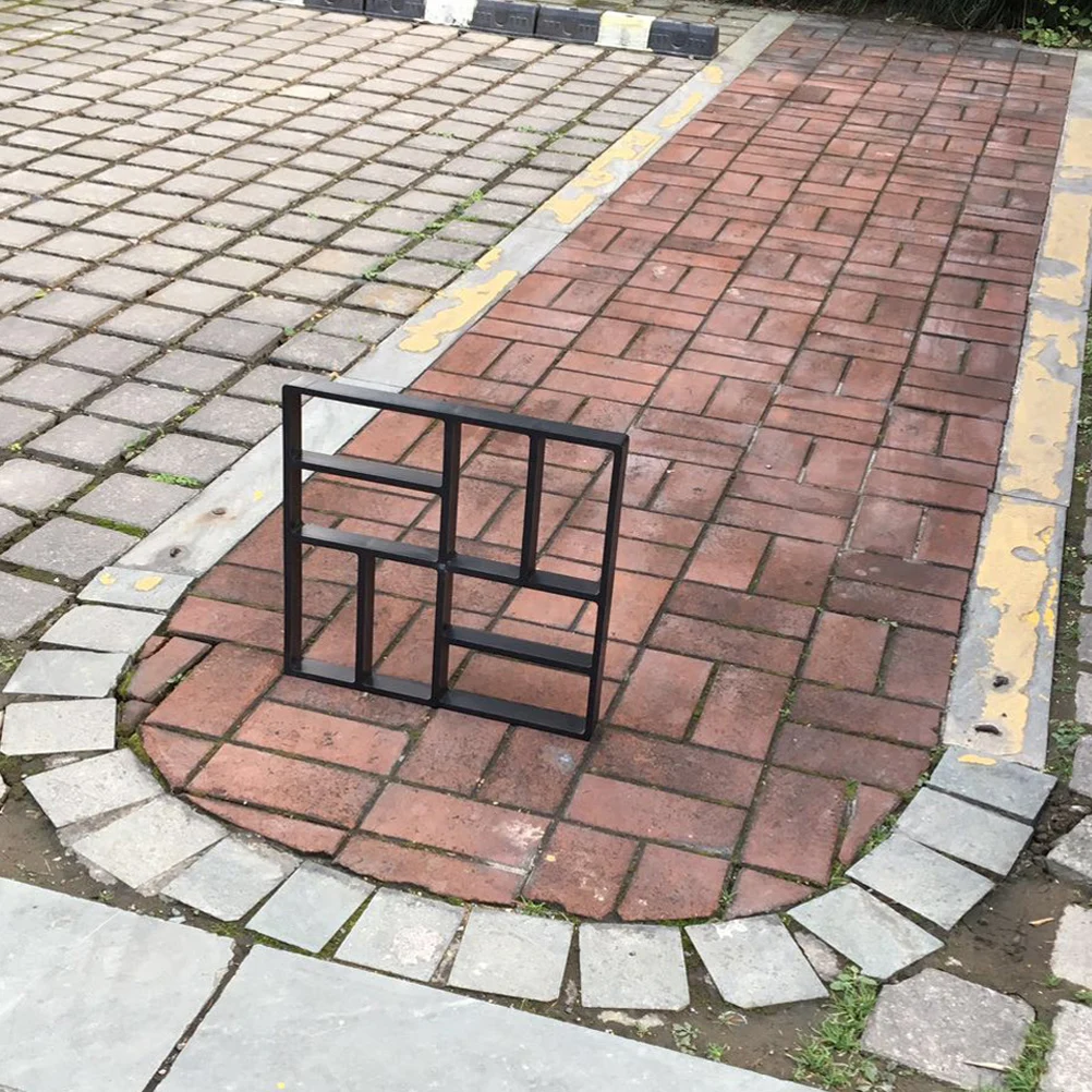 

40X40Cm Stone Mold For Stepping Pathway Garden Reusable Concrete Paver Mold Black Plastic Patio Decor Tool