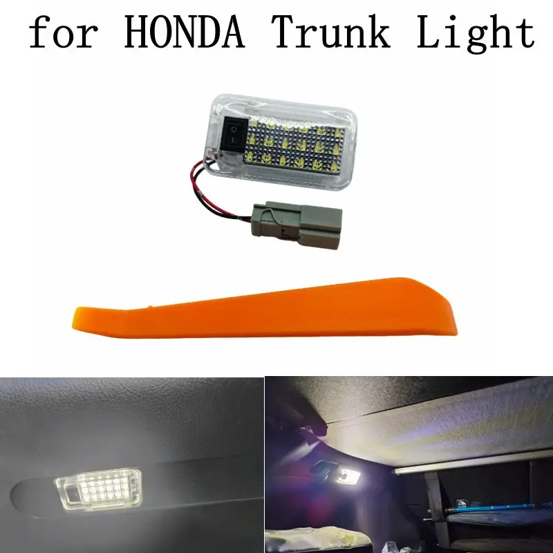 1PCS For Honda Civic 2001-2019 Fit Jazz Insight Accord Xenon White LED Interior Light Luggage Compartment Lamp Trunk Light