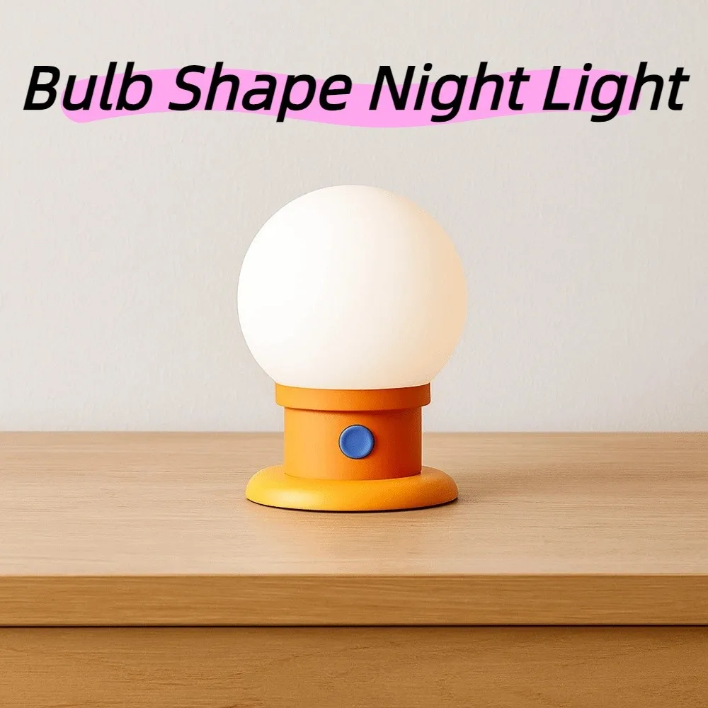 

Durable Dimmable Bulb Shape Night Light Timed Romantic Bedside Lamp Soft Light Nordic Style LED Atmosphere Lamp Bar Counter
