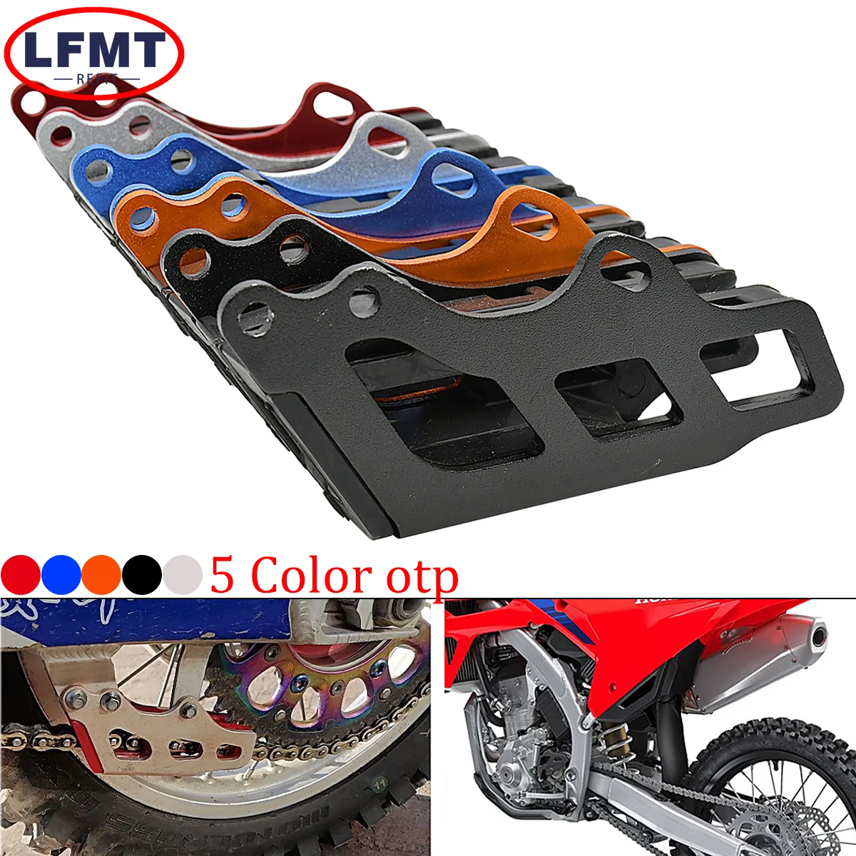 

Motorcycle CNC Aluminum Chain Guide Guard Protector For Honda CRF300L RALLY 2003-2021 Universal CRF150F CRF230F CRF250F CRF250L