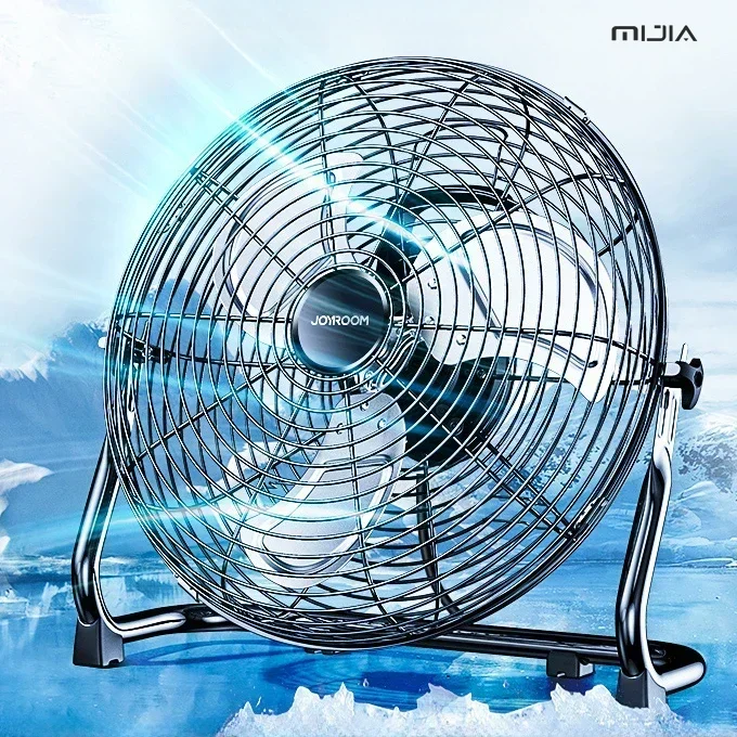 Floor-Standing Floor Fan - Industrial Electric, Powerful High-Power for Household, Desktop, Construction Site, Summer