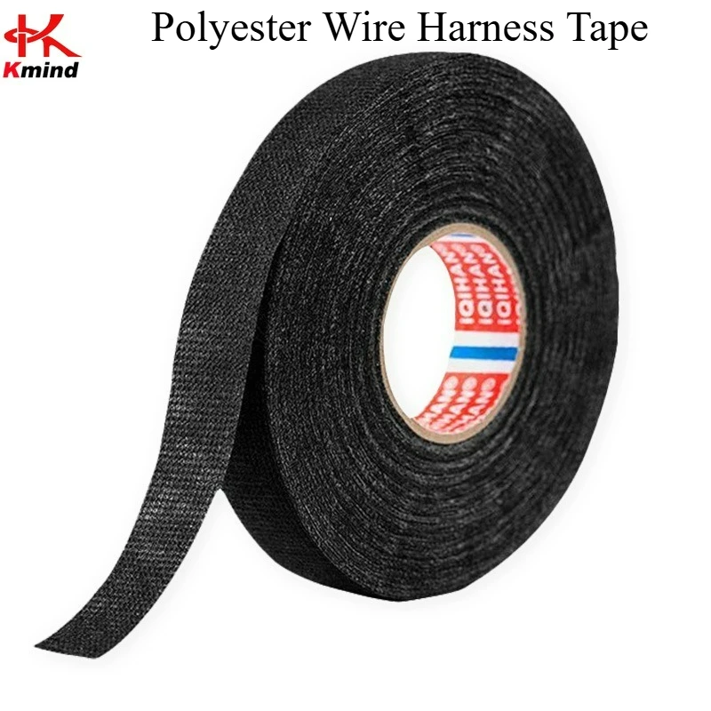 Polyester Wire Harness Tape Insulation Noise Reduction Shock Absorption Retardant High Temperature  Car Bundling Flannel Tape