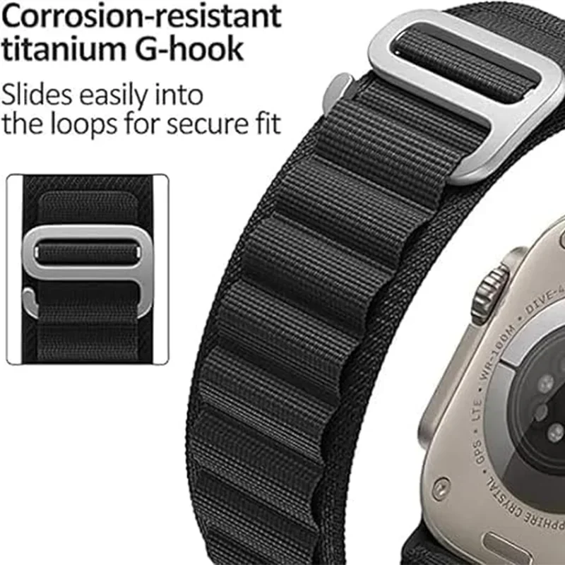 Alpine Lus Band Voor Apple Watch Ultra 2 Band 49Mm 44Mm 45/41Mm 42Mm 40Mm 46Mm 38 Mm Armband Iwatch Serie 10 9 8 7 6 5 4 Se 3