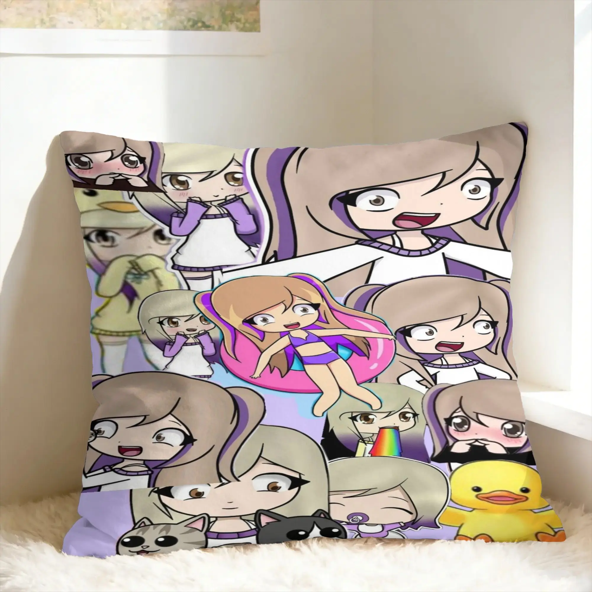 Relax Dense Real Mix Collage Lyna Vallejos Pillowcases  Cute Funny Pillow Case For Office Car Home Decor Custom Pillow Cover