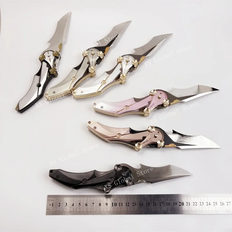 22 cm/8.66in Korting Katana Speelgoed Mes Delta Action Model Props Stuiterende Beweging Vouwen Display Collectible Cosplay Verjaardagscadeau