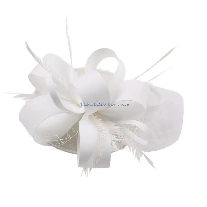 340D Fashionable Trimmed Netting Hat Costume Hat Perfect For Special Event