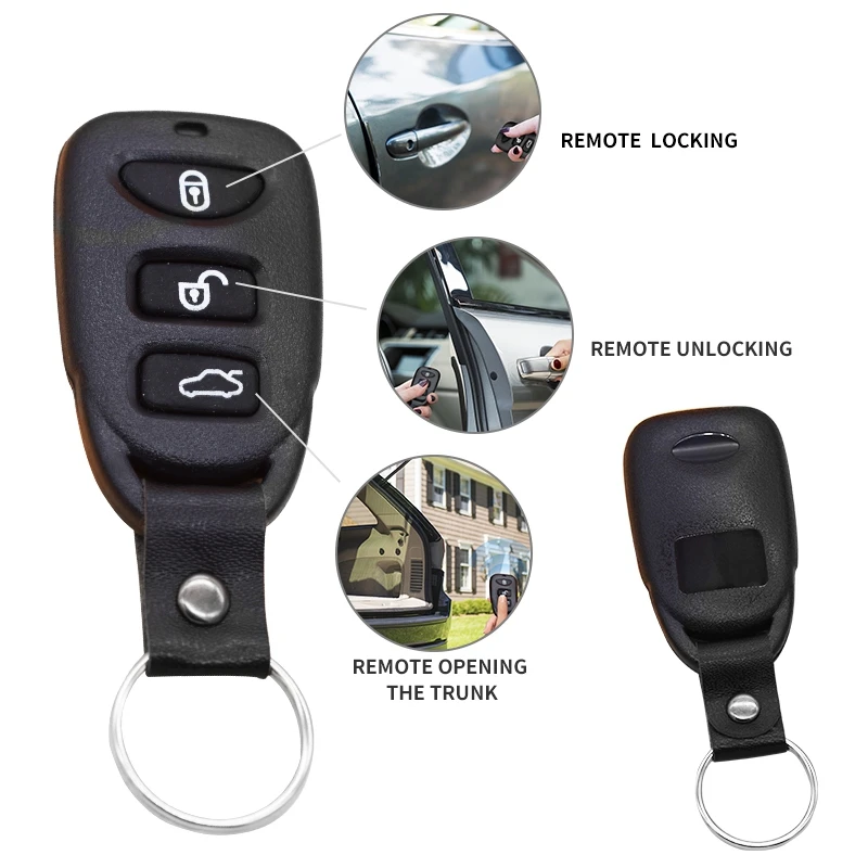 Car Wireless Remote Control Into RFID One Click Start System Audible And Visual Reminder One Key Start Ignition System