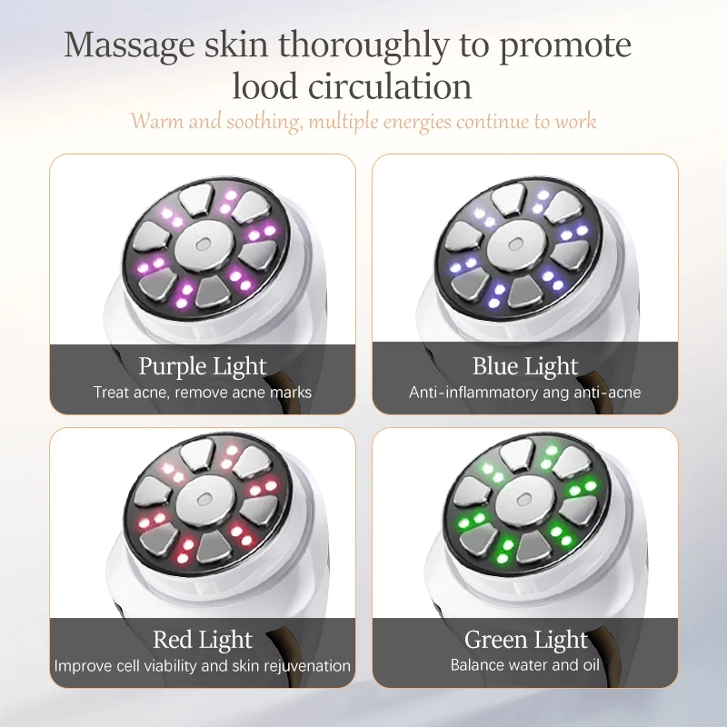 미니 HIFU 얼굴 고주파 미용 치료기 EMS 미세 전류 피부 재생 리프팅 타이트닝 미용 기기