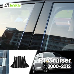 For Dodge PT Cruiser 2000-2012 2001 2002 2003 2004 Bright Black Carbon Fibre Window Door B C Sticker